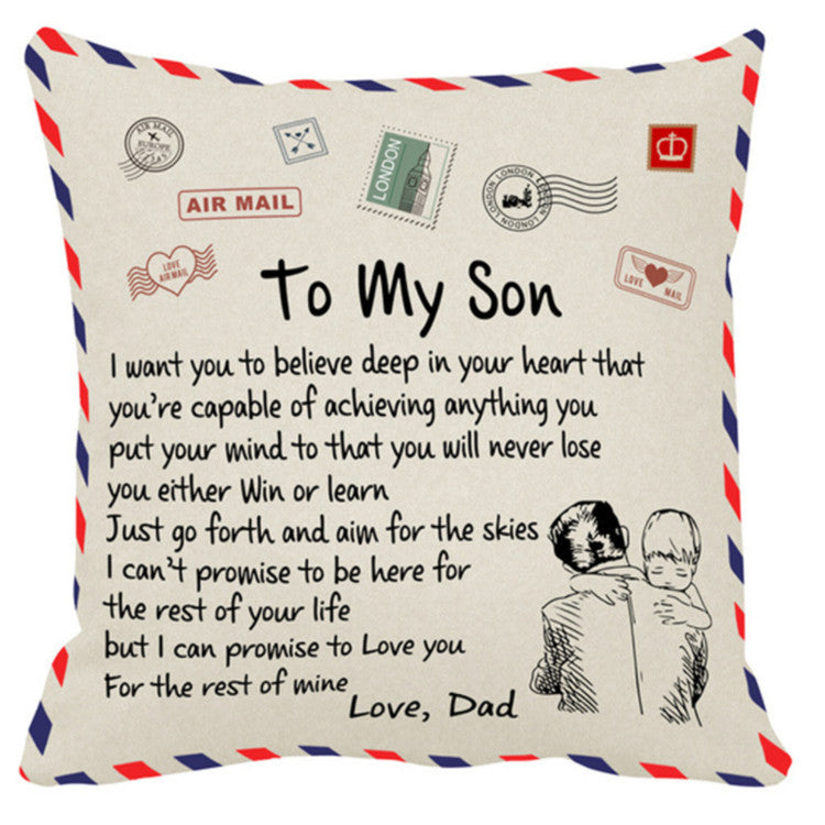 Sofa Cushion Love Letter Envelope-Printed Pillowcase