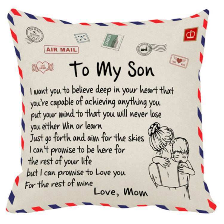 Sofa Cushion Love Letter Envelope-Printed Pillowcase