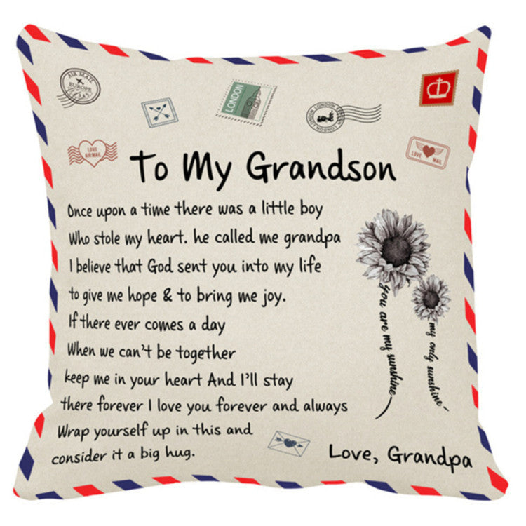 Sofa Cushion Love Letter Envelope-Printed Pillowcase