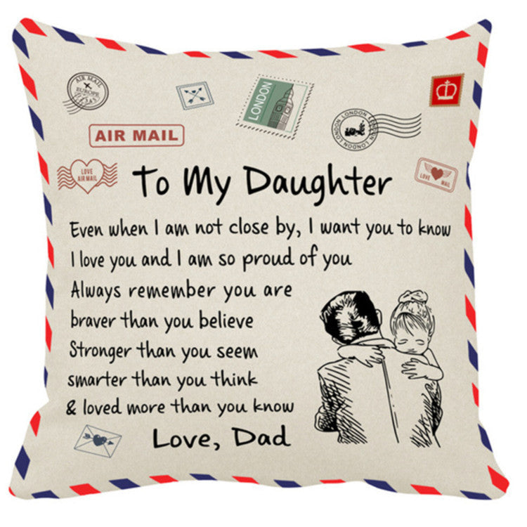 Sofa Cushion Love Letter Envelope-Printed Pillowcase