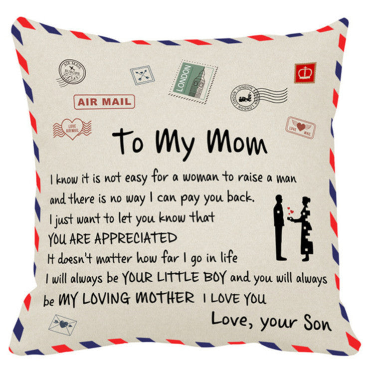 Sofa Cushion Love Letter Envelope-Printed Pillowcase