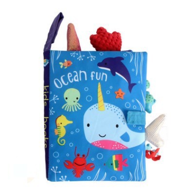 Tear-Resistant Educational Cloth Book for Babies with Various Settings