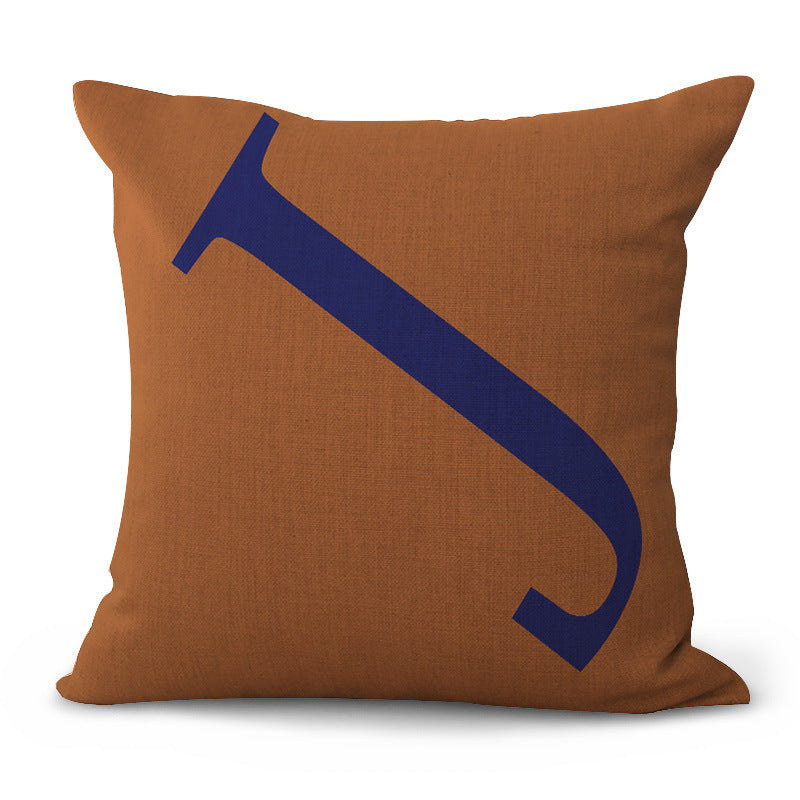 Colorful English Alphabet Letter Printing Pillowcase