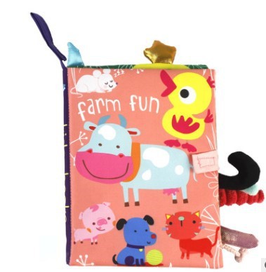 Tear-Resistant Educational Cloth Book for Babies with Various Settings