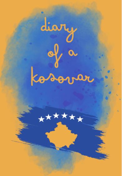 Diary of a Kosovar - Kosovo Flag Notebook, Ruled Blank Journal, 120 Page, Lined, 6x9 in (15.2 x 22.9 cm)